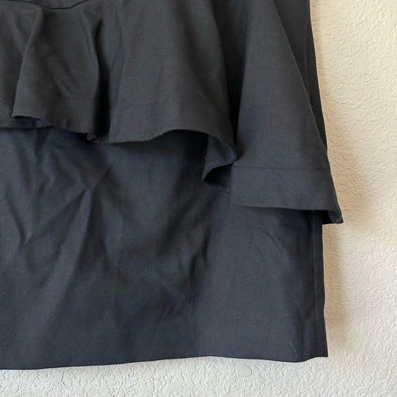 TED BAKER LONDON Lined Ruffled Tiered Mini Skirt in Black - Picture 3 of 9